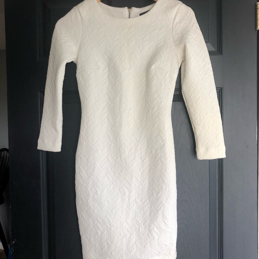 Knit jacquard bodycon dress -